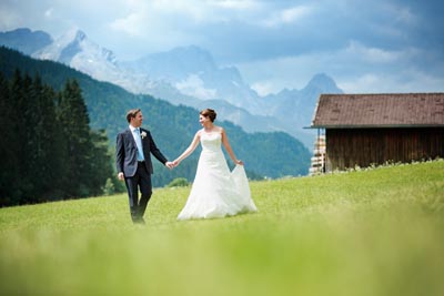 Hochzeitsfoto Zugspitzmassiv