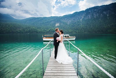 Hochzeitsfotos am See