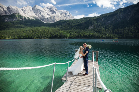 Hochzeitsfoto am Eibsee